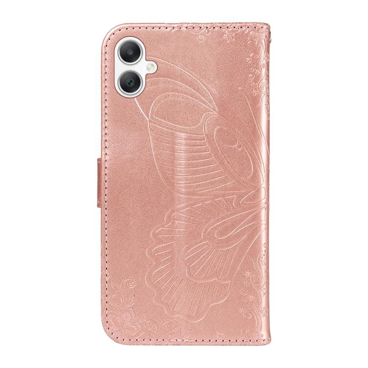 For Samsung Galaxy A06 5G / 4G Swallowtail Butterfly Embossed Leather Phone Case