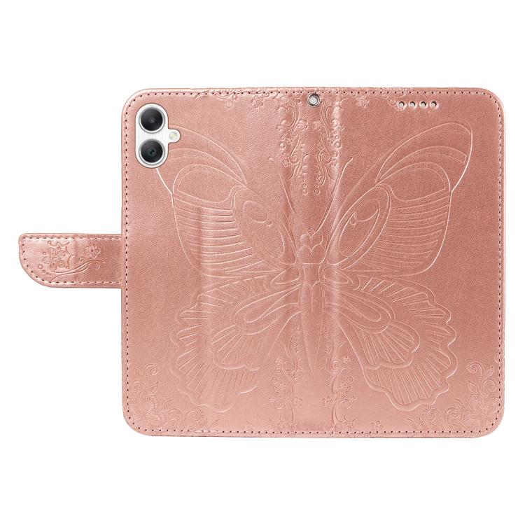 For Samsung Galaxy A06 5G / 4G Swallowtail Butterfly Embossed Leather Phone Case