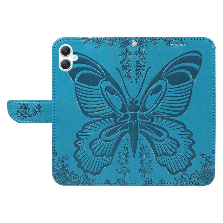 For Samsung Galaxy A07 5G Swallowtail Butterfly Embossed Leather Phone Case