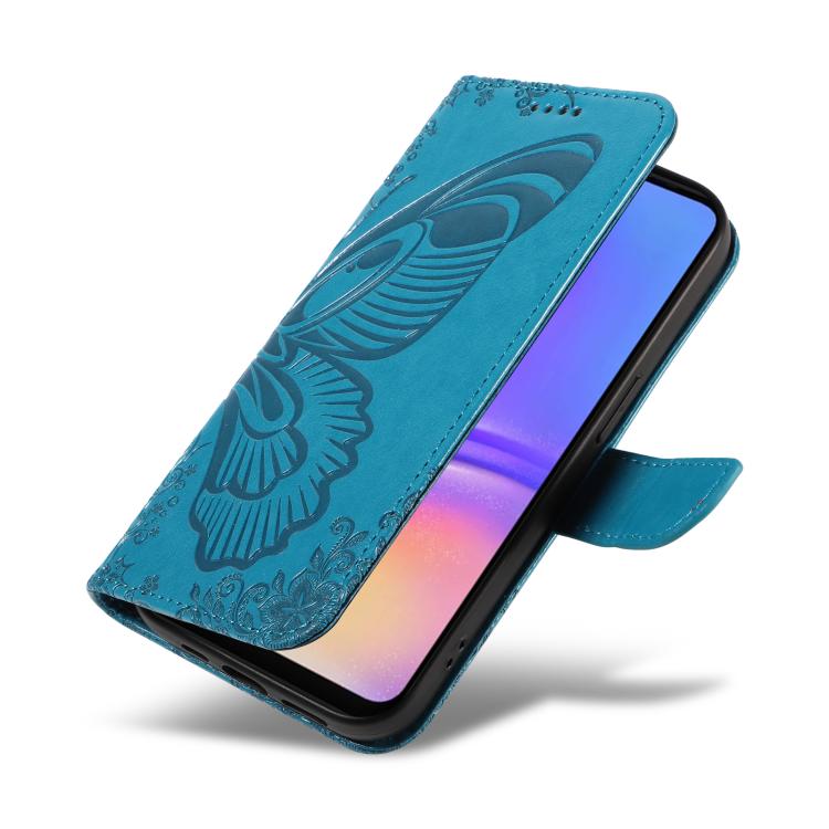 For Samsung Galaxy A07 5G Swallowtail Butterfly Embossed Leather Phone Case