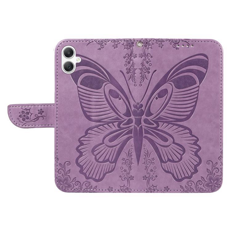 For Samsung Galaxy A07 5G Swallowtail Butterfly Embossed Leather Phone Case