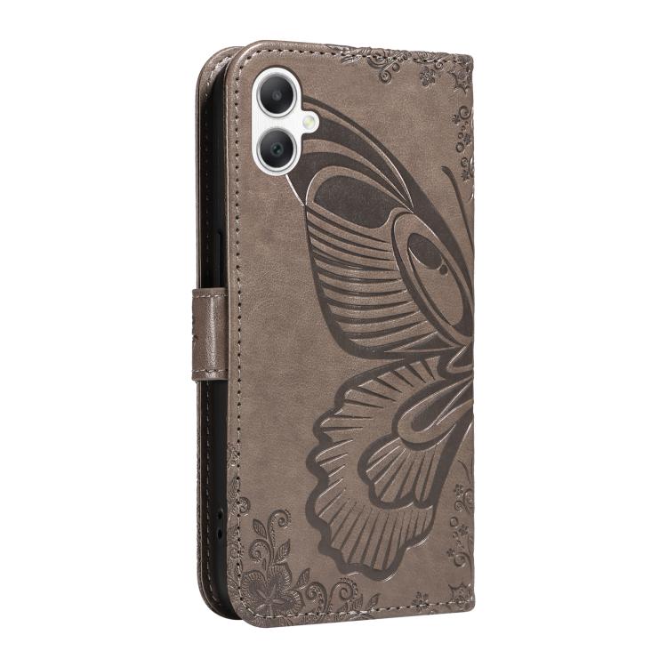 For Samsung Galaxy A07 5G Swallowtail Butterfly Embossed Leather Phone Case