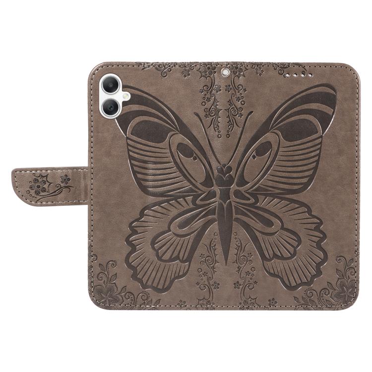 For Samsung Galaxy A07 5G Swallowtail Butterfly Embossed Leather Phone Case