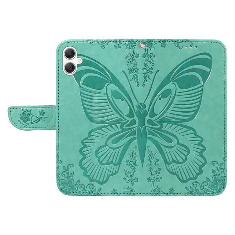 For Samsung Galaxy A07 5G Swallowtail Butterfly Embossed Leather Phone Case