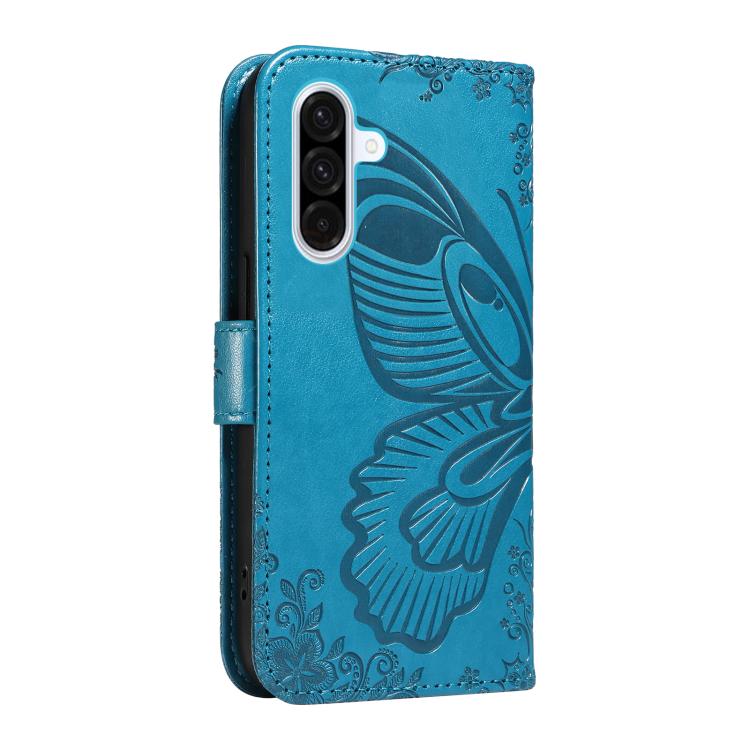 For Samsung Galaxy A56 5G Swallowtail Butterfly Embossed Leather Phone Case