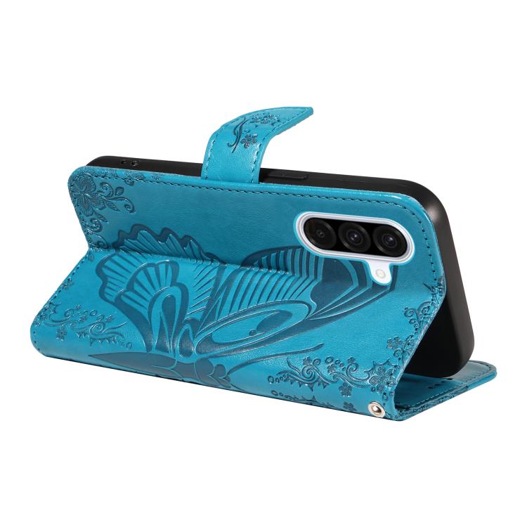For Samsung Galaxy A56 5G Swallowtail Butterfly Embossed Leather Phone Case