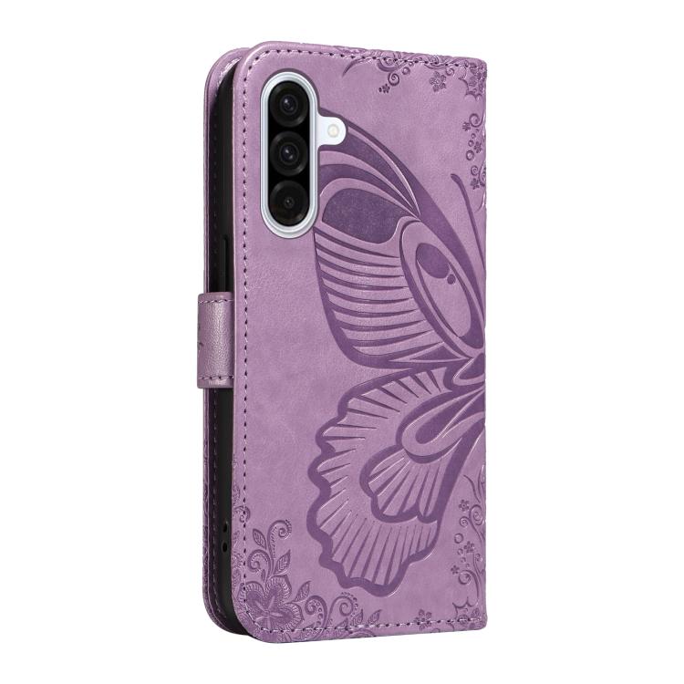 For Samsung Galaxy A56 5G Swallowtail Butterfly Embossed Leather Phone Case