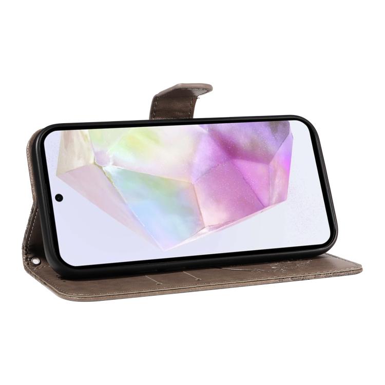 For Samsung Galaxy A56 5G Swallowtail Butterfly Embossed Leather Phone Case