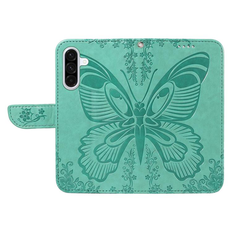 For Samsung Galaxy A56 5G Swallowtail Butterfly Embossed Leather Phone Case