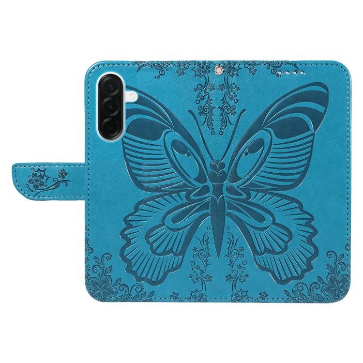 For Samsung Galaxy A37 5G Swallowtail Butterfly Embossed Leather Phone Case