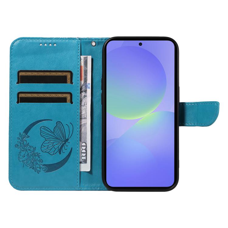 For Samsung Galaxy A37 5G Swallowtail Butterfly Embossed Leather Phone Case