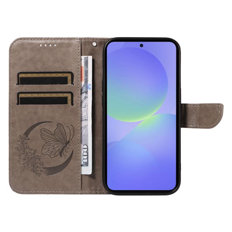 For Samsung Galaxy A37 5G Swallowtail Butterfly Embossed Leather Phone Case
