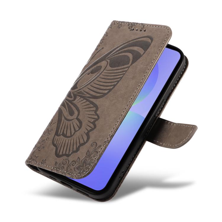 For Samsung Galaxy A37 5G Swallowtail Butterfly Embossed Leather Phone Case