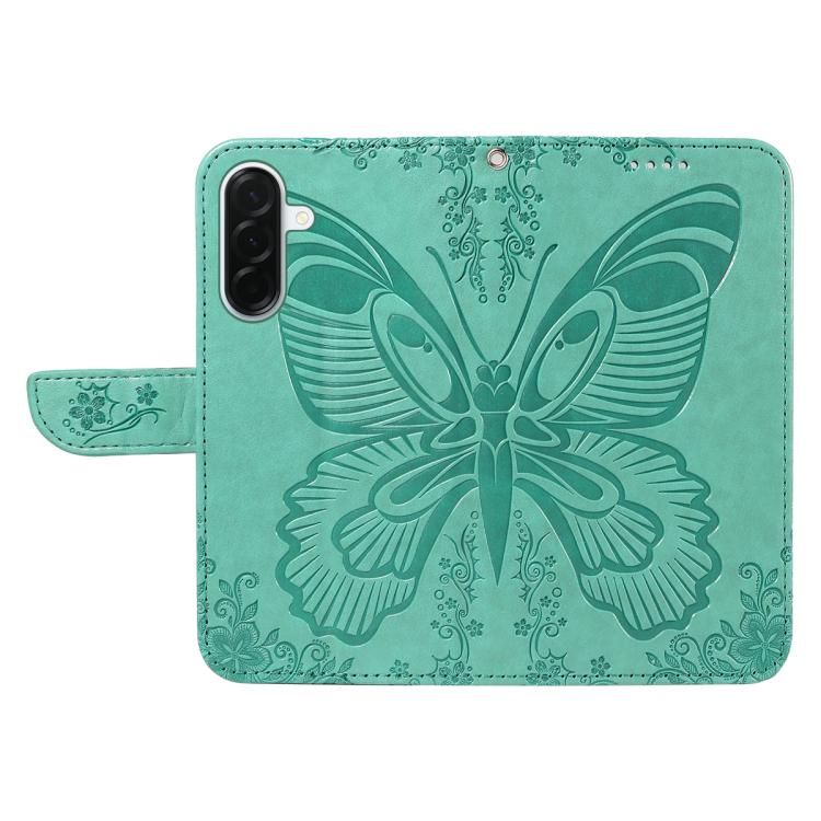 For Samsung Galaxy A37 5G Swallowtail Butterfly Embossed Leather Phone Case