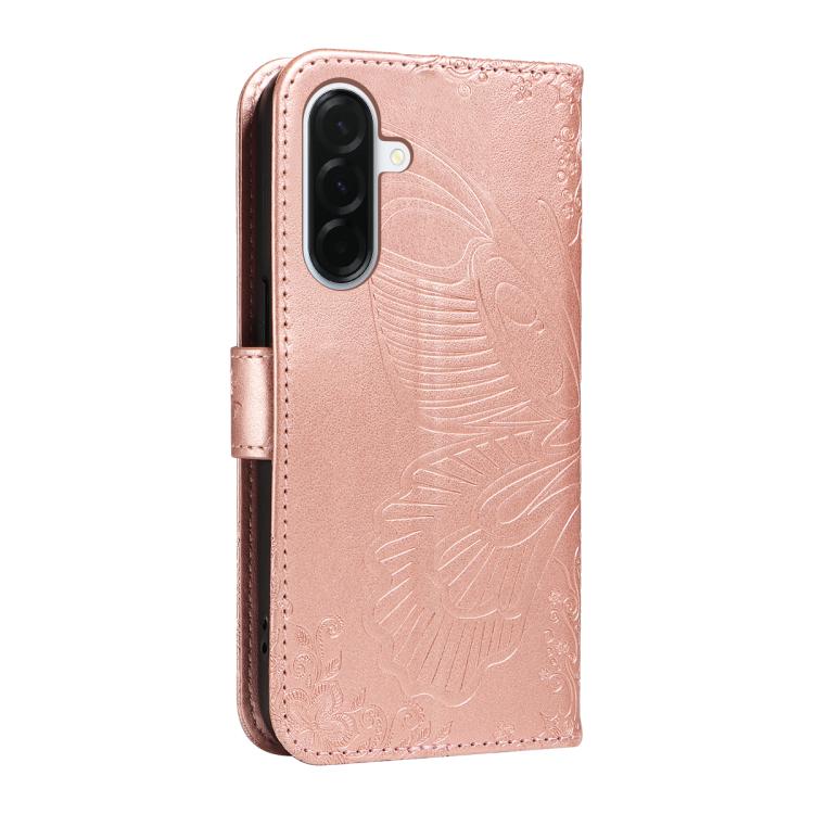 For Samsung Galaxy A37 5G Swallowtail Butterfly Embossed Leather Phone Case