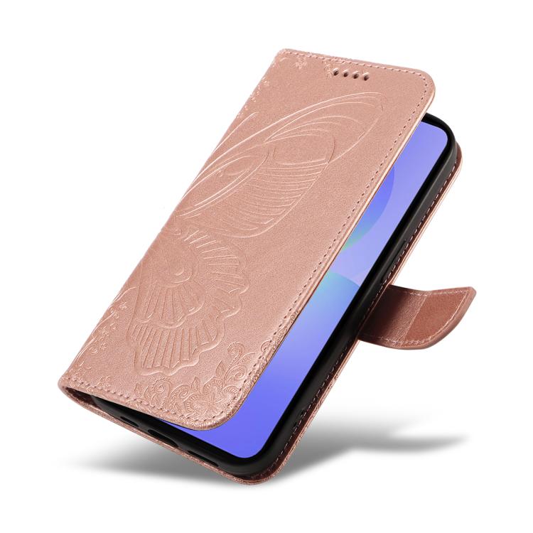 For Samsung Galaxy A37 5G Swallowtail Butterfly Embossed Leather Phone Case