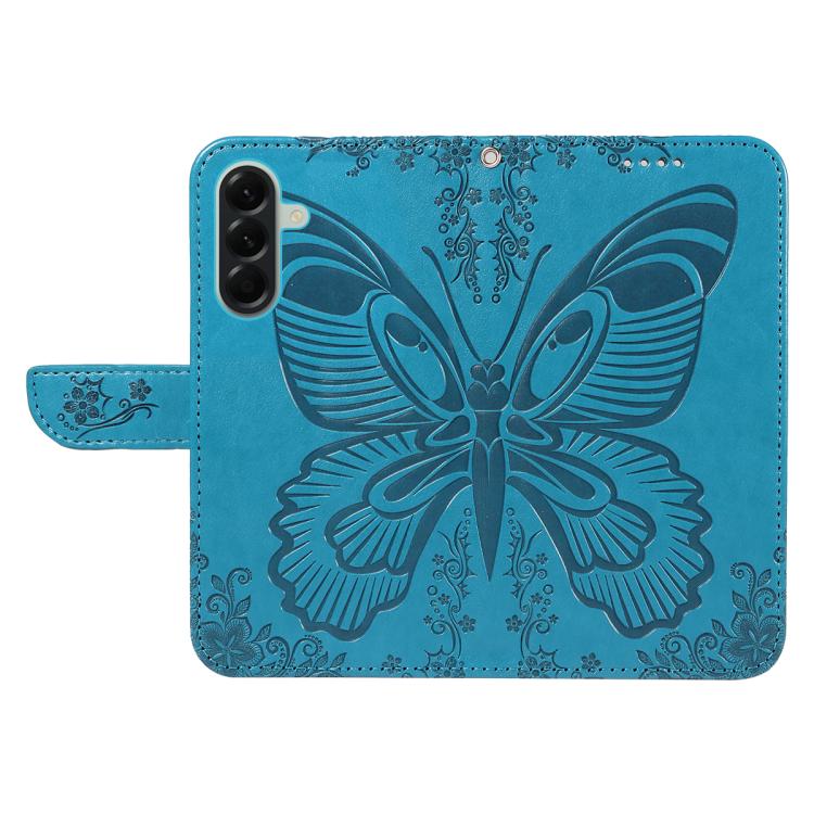 For Samsung Galaxy A57 5G Swallowtail Butterfly Embossed Leather Phone Case