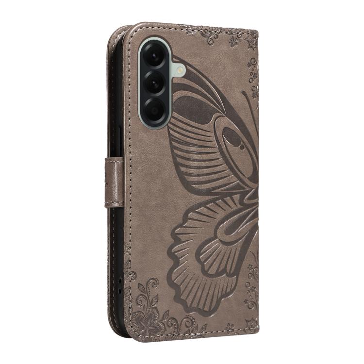 For Samsung Galaxy A57 5G Swallowtail Butterfly Embossed Leather Phone Case