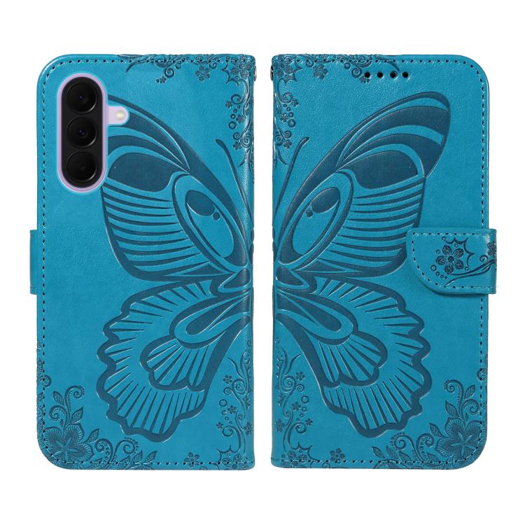 For Galaxy A27 5G Swallowtail Butterfly Embossed Leather Phone Case