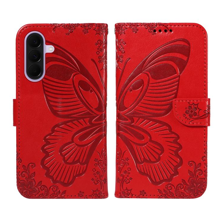 For Galaxy A27 5G Swallowtail Butterfly Embossed Leather Phone Case