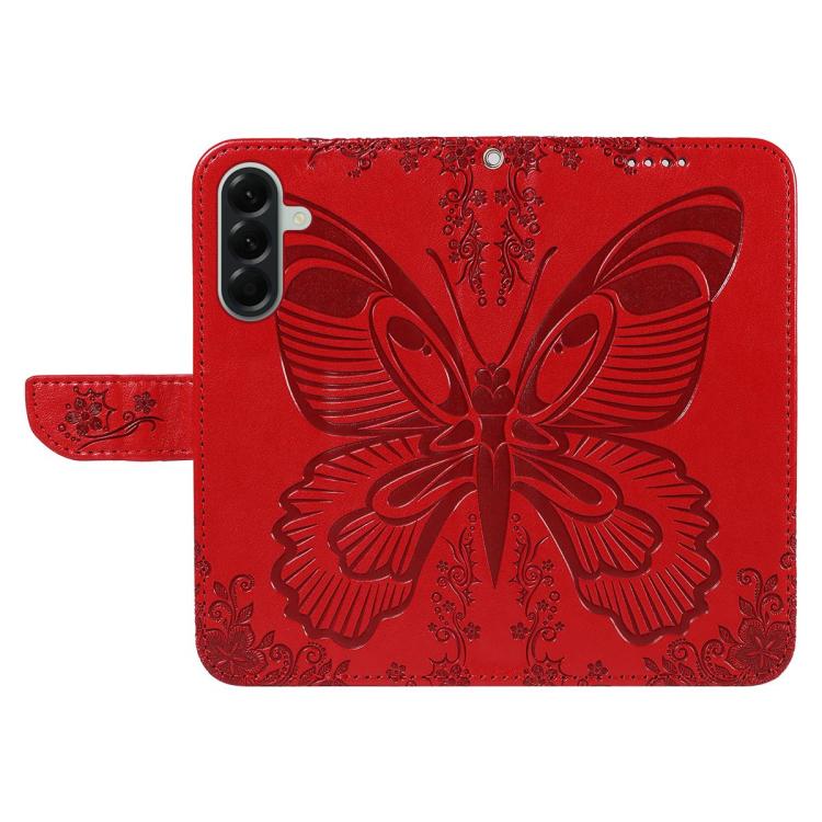 For Galaxy A27 5G Swallowtail Butterfly Embossed Leather Phone Case