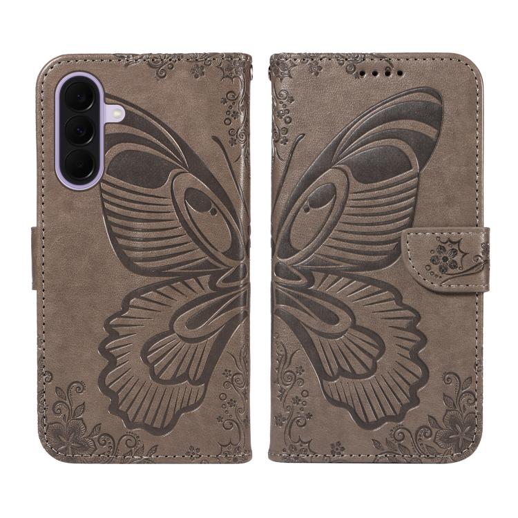 For Galaxy A27 5G Swallowtail Butterfly Embossed Leather Phone Case
