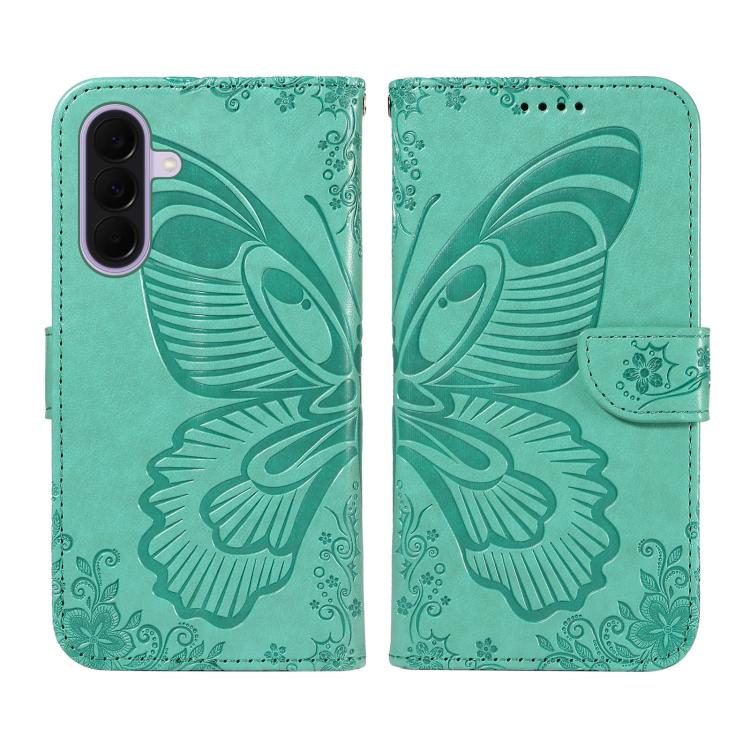 For Galaxy A27 5G Swallowtail Butterfly Embossed Leather Phone Case