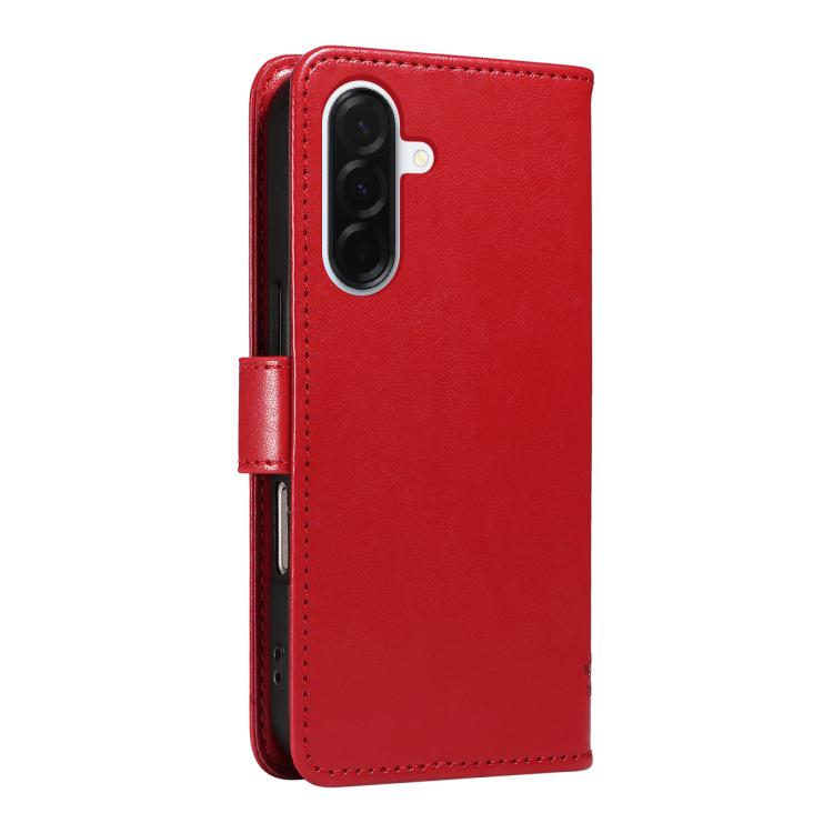 For Samsung Galaxy A37 5G Tree & Cat Embossed Pattern Flip Leather Phone Case