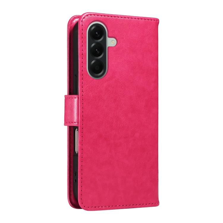 For Samsung Galaxy A57 5G Tree & Cat Embossed Pattern Flip Leather Phone Case