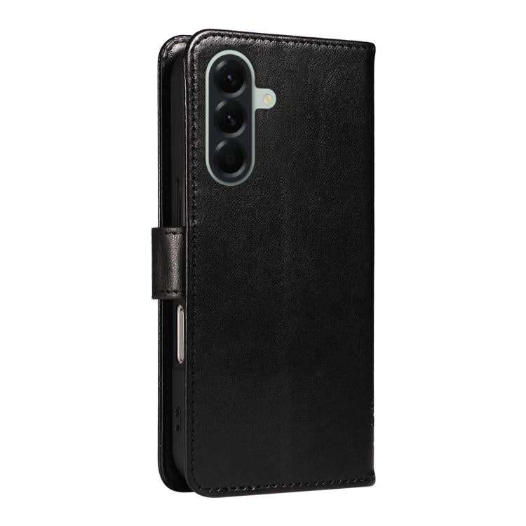 For Samsung Galaxy A57 5G Tree & Cat Embossed Pattern Flip Leather Phone Case