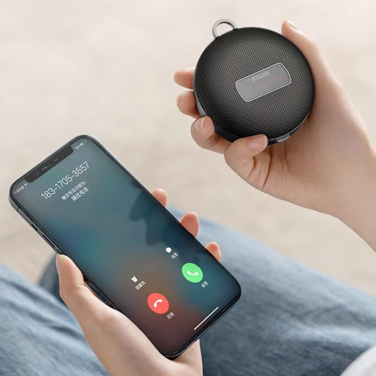 Inwa MZ508 Outdoor Waterproof Portable Wireless Bluetooth Speaker Support TF Card - Black