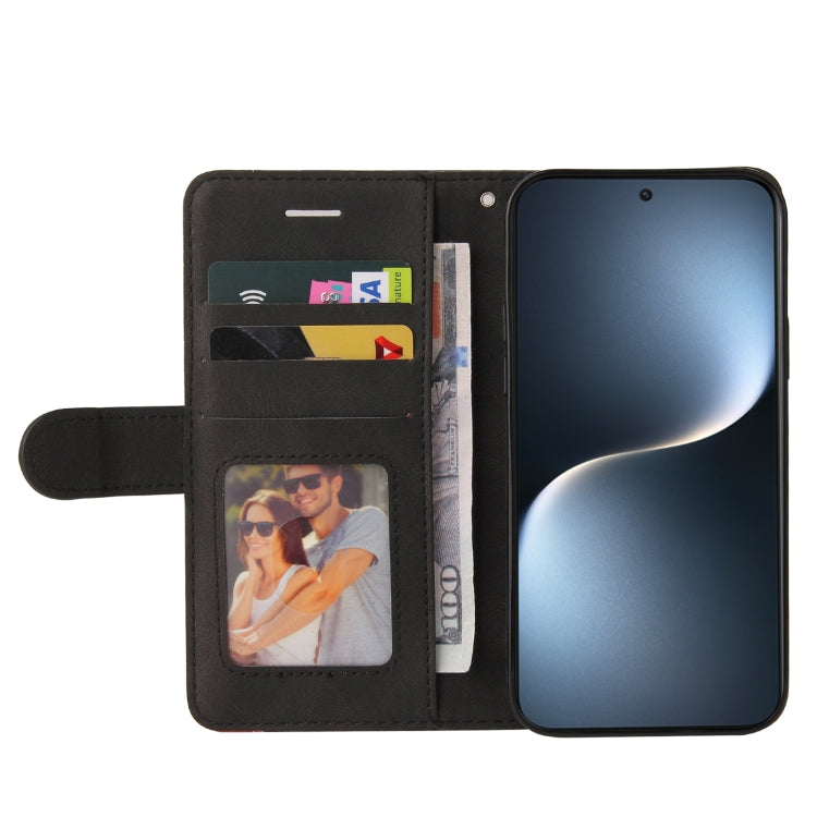 For Honor Magic7 Dual-color Splicing Flip Leather Phone Case