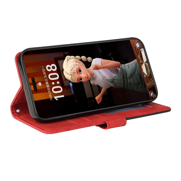 For Honor Magic7 Pro Dual-color Splicing Flip Leather Phone Case