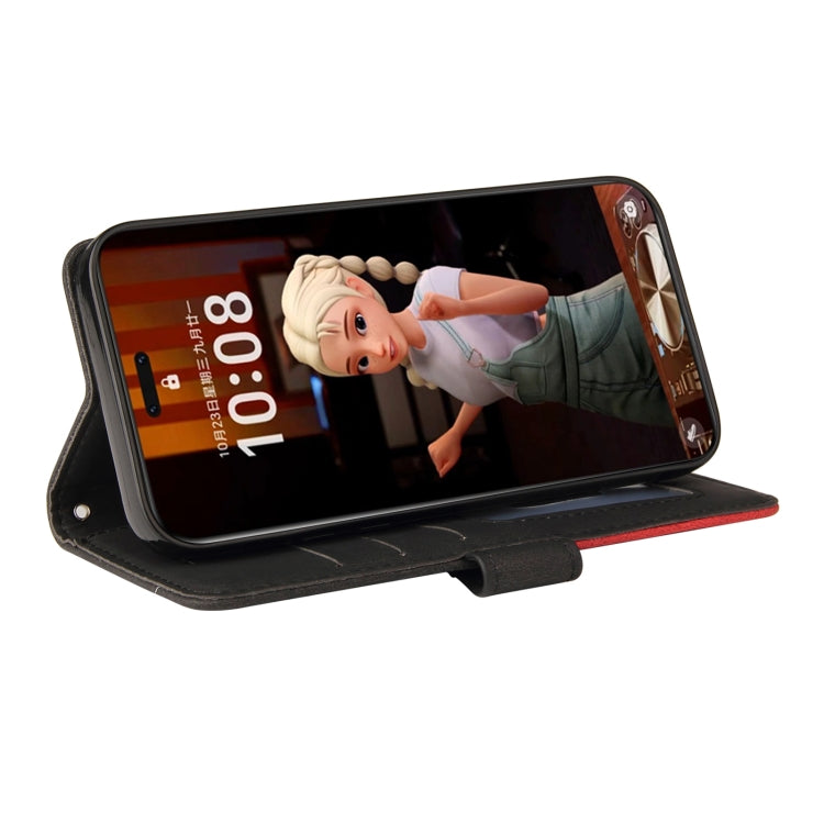 For Honor Magic7 Pro Dual-color Splicing Flip Leather Phone Case