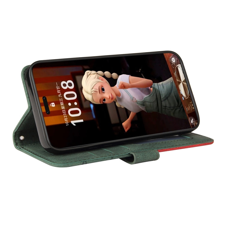 For Honor Magic7 Pro Dual-color Splicing Flip Leather Phone Case