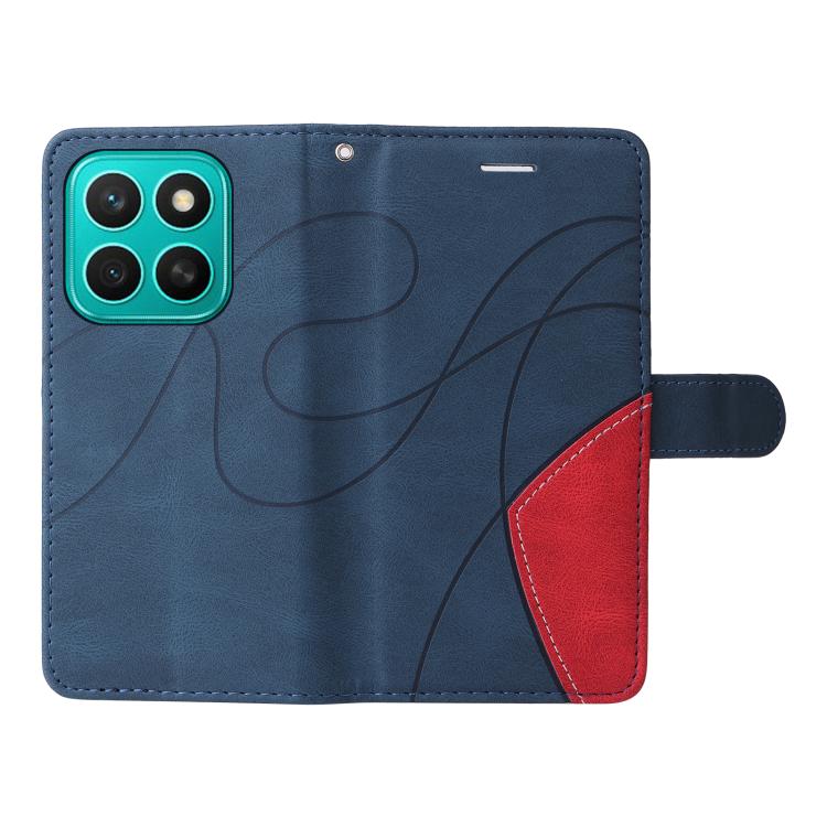 For Honor X8C 4G Global Dual-color Splicing Flip Leather Phone Case