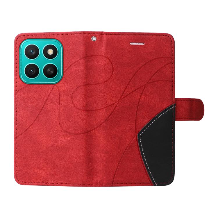 For Honor X8C 4G Global Dual-color Splicing Flip Leather Phone Case