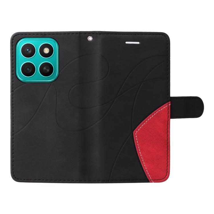 For Honor X8C 4G Global Dual-color Splicing Flip Leather Phone Case