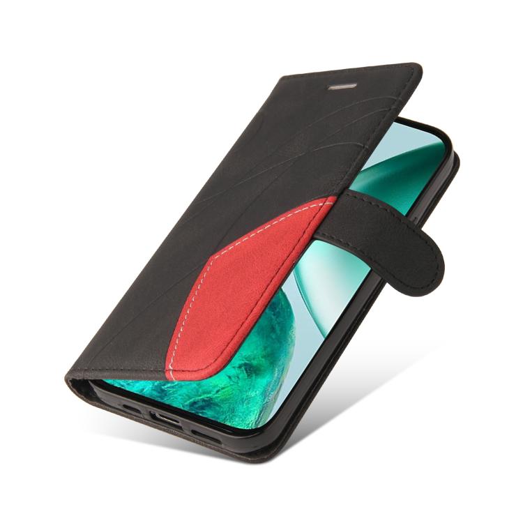 For Honor X8C 4G Global Dual-color Splicing Flip Leather Phone Case