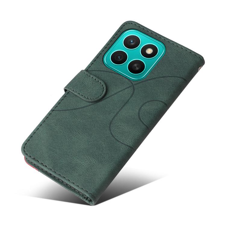 For Honor X8C 4G Global Dual-color Splicing Flip Leather Phone Case