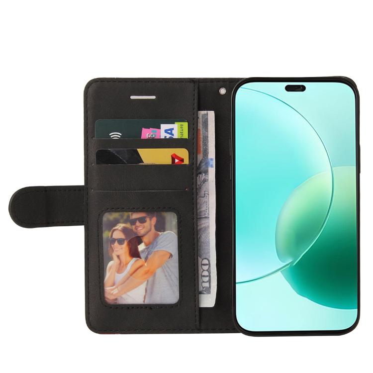 For Honor 400 Lite Global Dual-color Splicing Flip Leather Phone Case