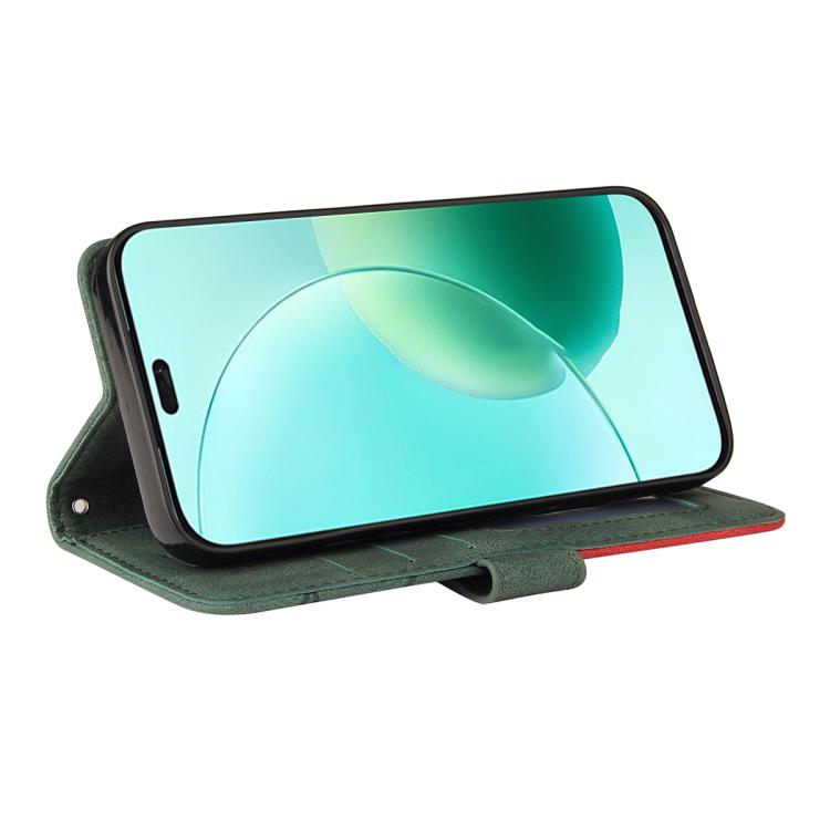 For Honor 400 Lite Global Dual-color Splicing Flip Leather Phone Case