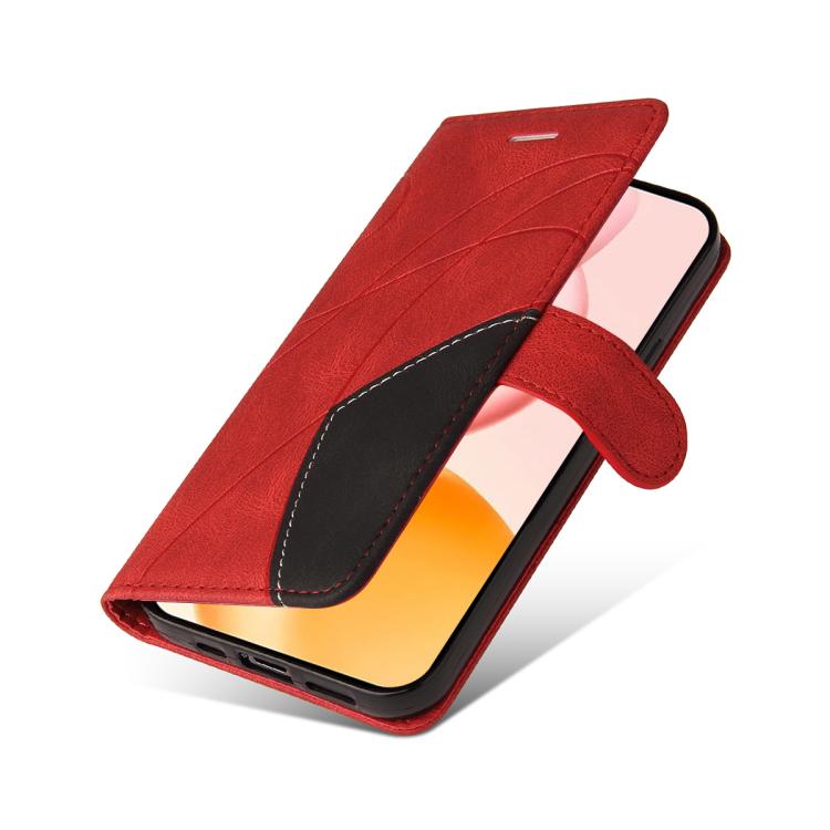 For Honor 400 Global 156.5mm Dual-color Splicing Flip Leather Phone Case