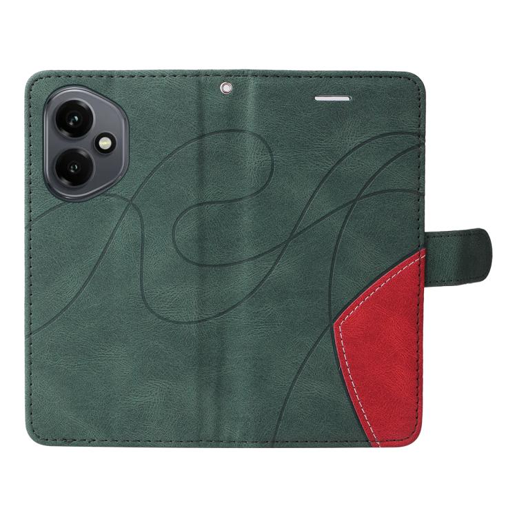 For Honor 400 Global 156.5mm Dual-color Splicing Flip Leather Phone Case