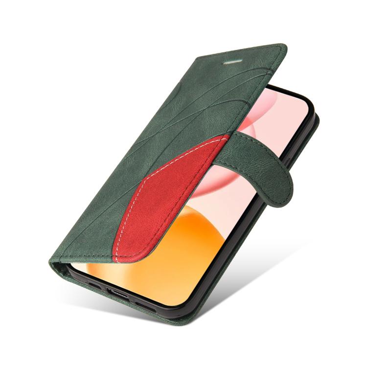 For Honor 400 Global 156.5mm Dual-color Splicing Flip Leather Phone Case