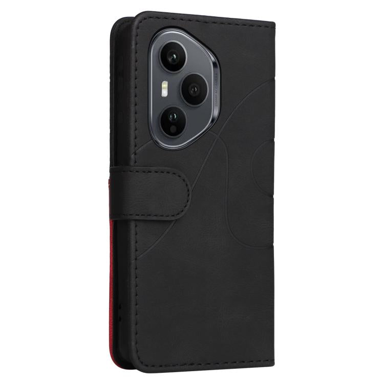 For Honor 400 Pro Global 160.8mm Dual-color Splicing Flip Leather Phone Case