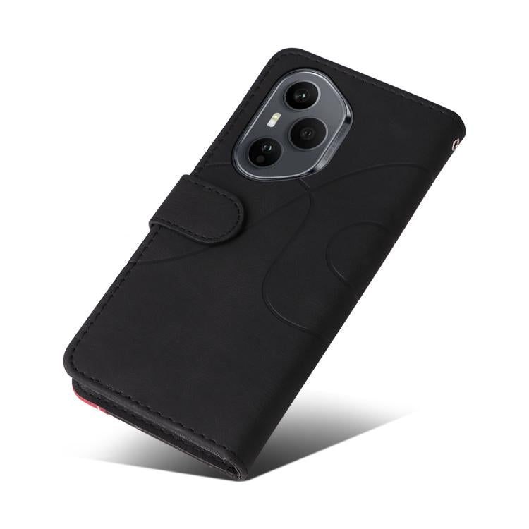 For Honor 400 Pro Global 160.8mm Dual-color Splicing Flip Leather Phone Case