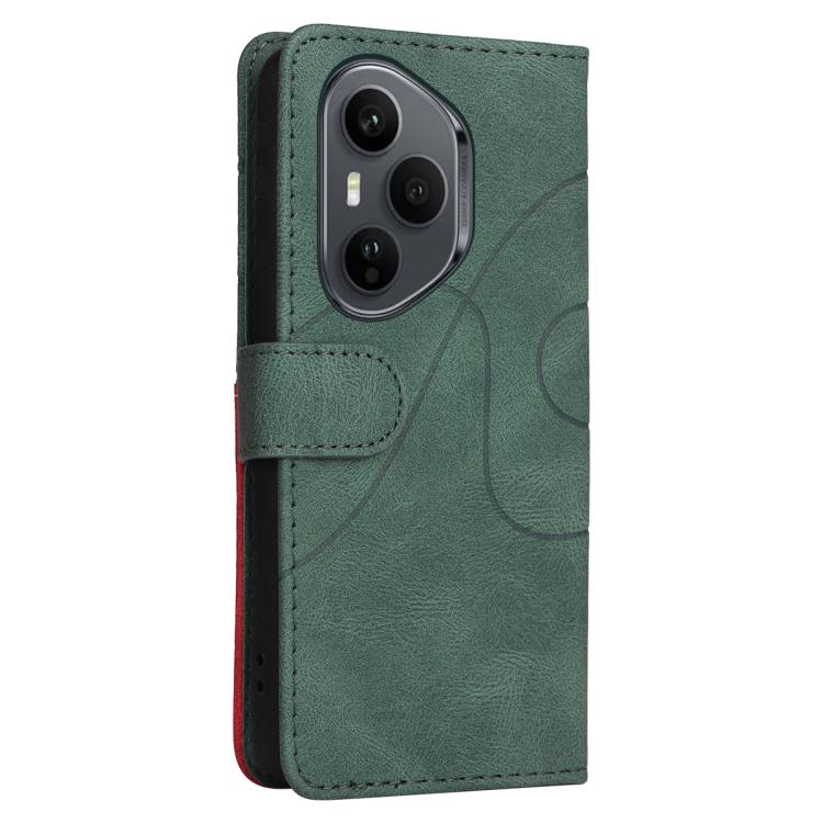 For Honor 400 Pro Global 160.8mm Dual-color Splicing Flip Leather Phone Case