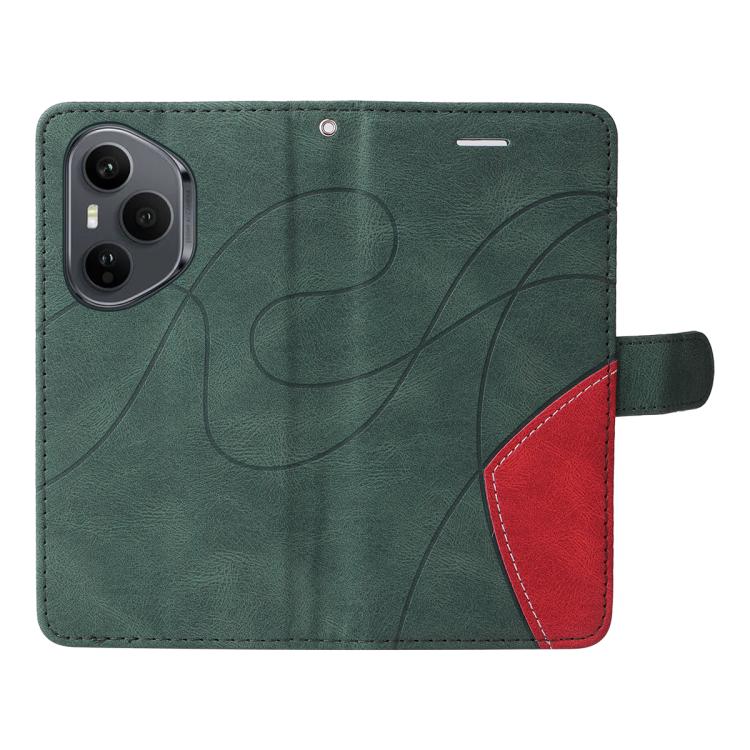 For Honor 400 Pro Global 160.8mm Dual-color Splicing Flip Leather Phone Case