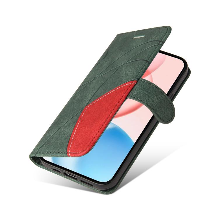 For Honor 400 Pro Global 160.8mm Dual-color Splicing Flip Leather Phone Case